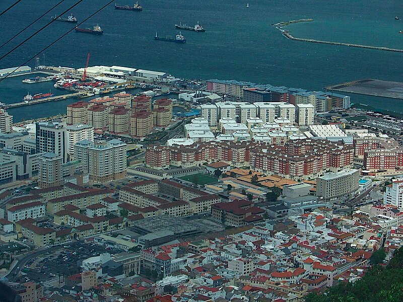 File:Gibraltar city and bay from the Rock of Gibraltar 3.jpg