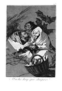 Mucho hay que chupar, nº 45 de Los caprichos de Goya, 1799.