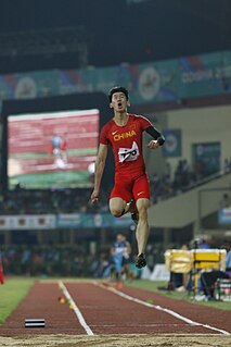 Huang Changzhou Chinese male long jumper