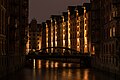 * Nomination Block S in the night, Speicherstadt, Hamburg, Germany --XRay 03:23, 1 July 2016 (UTC) * Promotion Good quality --Llez 10:48, 1 July 2016 (UTC)