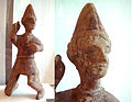 Согдийский воин, Восточная Хань, начало III в. н. э., полихромная терракота. Музей Гиме, Париж