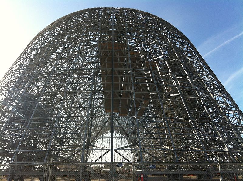 File:Hanger One Restoration Moffett Field.JPG