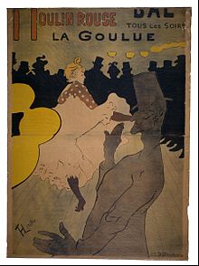 Henri de Toulouse-Lautrec, Moulin Rouge (1891); stampa, 116.8x167.6 cm, Museum of Fine Arts, Houston