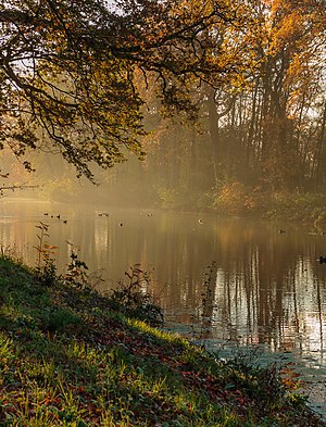 Herfst in Historisch park Heremastate