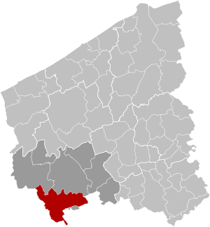 Heuvelland West-Flanders Belgium Map.svg