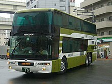 A highway Hiroden Bus car, Hiroshima. Hiroden Bus 626.jpg