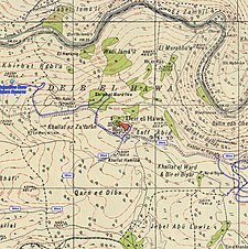 Historical map series for the area of Dayr al-Hawa (1940s with modern overlay).jpg