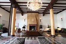 Fully restored lobby with original Moorish details (2016) HotelNormandie Lobby96.jpg