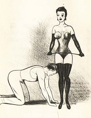 <span class="mw-page-title-main">Dominance and submission</span> Erotic roleplay involving the submission of one person to another