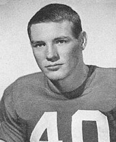 Howard Cassady's #40 was retired by Ohio State Howard Cassady (1953 Makio).jpg