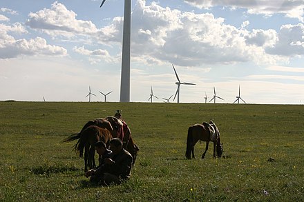 Huitengxile wind farm, Inner Mongolia, China