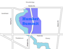 Mapa summitu Humber. PNG