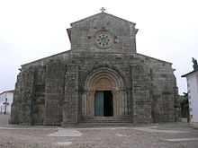 Main facade of Monastery of Rates old church, a Cluniac monastic building. Igreja de Rates.JPG