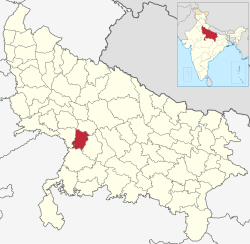 Vị trí của Huyện Auraiya