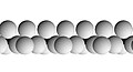 A single chain of silica tetrahedra viewed in the ※ direction