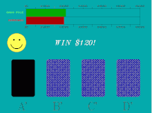 A screenshot from a computerized version of the Iowa gambling task IowaGamblingTask.gif