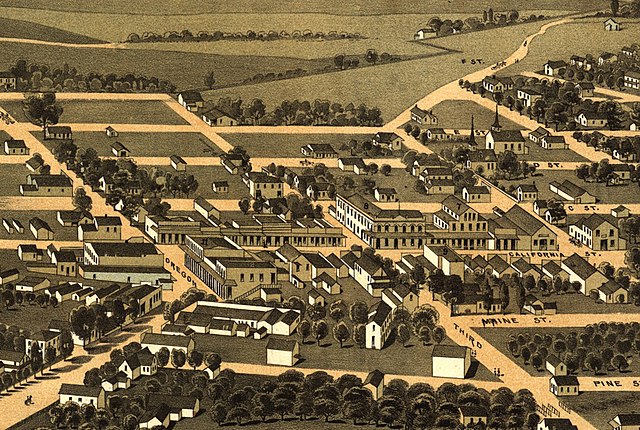 1883 lithograph of Jacksonville.