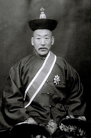 <span class="mw-page-title-main">Jalkhanz Khutagt Sodnomyn Damdinbazar</span> 3rd Prime Minister of Mongolia