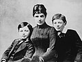 Jennie Churchill with John & Winston
