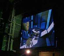 An automated virtual version of Jordan Rudess on a screen during a live performance in Porto Alegre, 2010 Jordan Rudess avatar.jpg