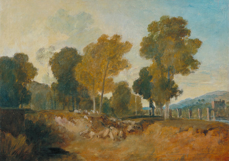 File:Joseph Mallord William Turner - Trees beside the River, with Bridge in the Middle Distance - Google Art Project.jpg