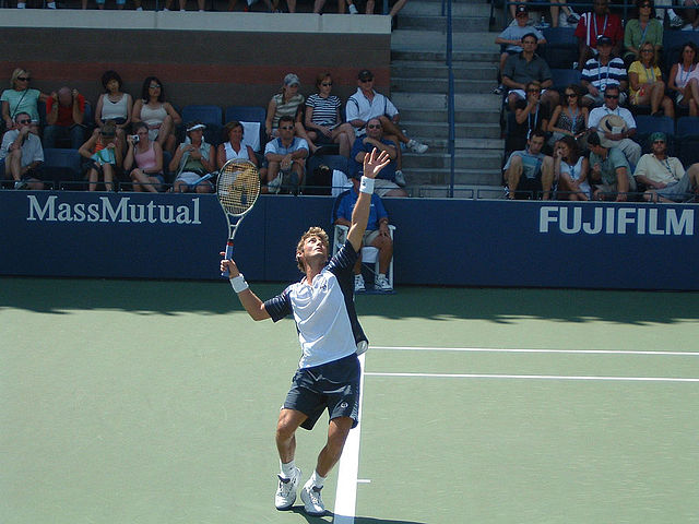Ferrero during the 2004 US Open.