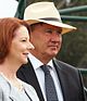 Portrait of Tim Mathieson (with Julia Gillard)