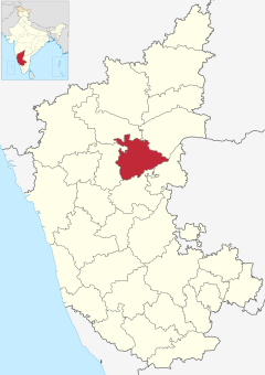Localizacion del districte de Koppal en Karnataka