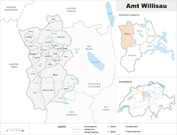 Location of Distret de Willisau