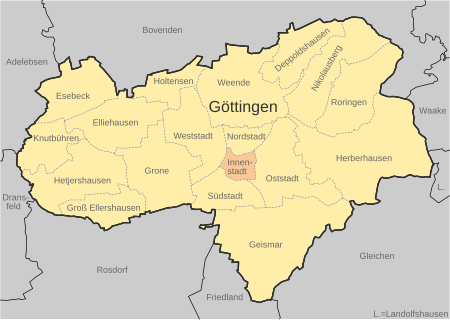 Karte Göttingen Innenstadt