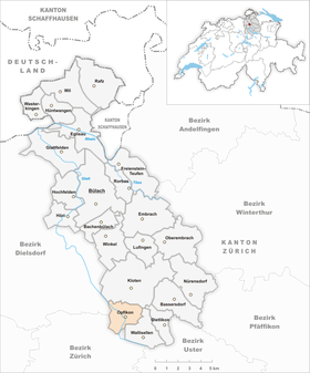 Map of Opfikon