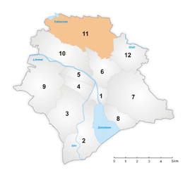A 11. kerület térképe
