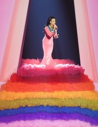 Perry performing on her Play residency in 2022 Katy Perry Play at Resorts World, Las Vegas.jpg