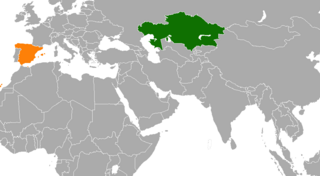 <span class="mw-page-title-main">Kazakhstan–Spain relations</span> Bilateral relations