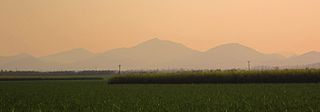 Grassland typical of Queensland and mountain ranges near Proserpine.