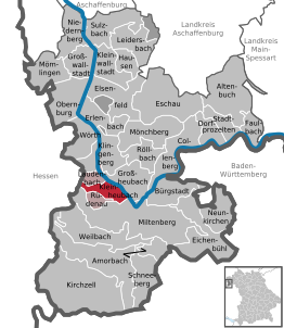 Kaart van Kleinheubach