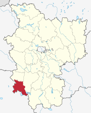 Kletsk-distriktet på kartan