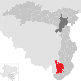 Poloha obce Krumbach v okrese Viedenské Nové Mesto (klikacia mapa)