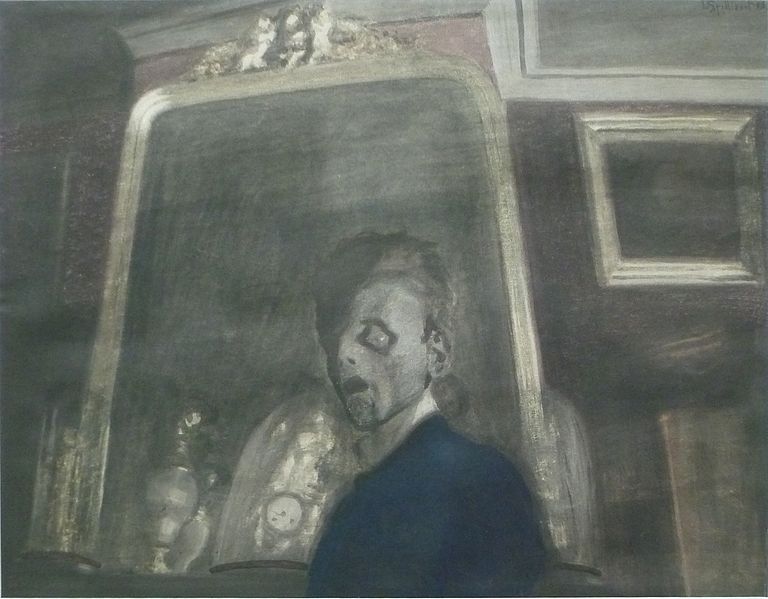 File:Léon Spilliaert (1908) - Zelfportret met spiegel.jpg