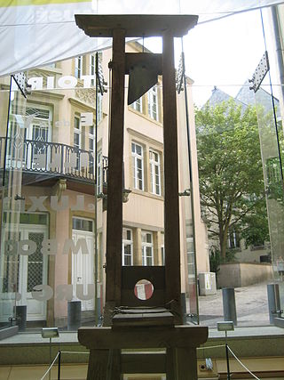 <span class="mw-page-title-main">Capital punishment in Luxembourg</span>