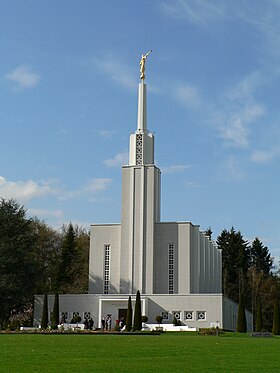 Bern'deki Mormon Tapınağı bölümünün açıklayıcı görüntüsü