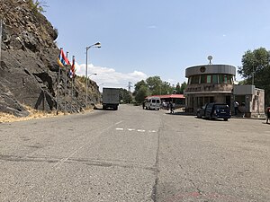 Lachin corridor (checkpoint) between Armenia and Artsakh (July 2017).jpg