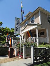 The Sacramento LGBT Community Center (formerly the Lambda Center), located in the Lavender Heights district. Lambda Sacramento.JPG