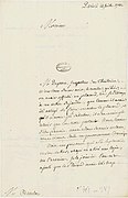 Lettre manuscrite de Jean–Charles–Pierre Le Noir, lieutenant général de police de Paris - Archives Nationales - O-1-361 n° 289.jpg