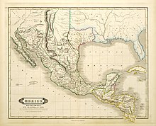 Map of Mexico in 1836 Lizars Mexico & Guatimala 1836 UTA.jpg