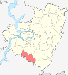 District de Pestravsky - Carte