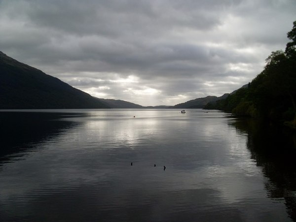 Looking south-east from Tarbet harbour, on the north-western shores of Loch Lomond. After dragging their vessels overland from Loch Long, Magnús and h