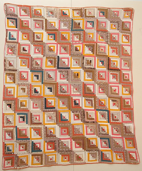 File:Log cabin quilt - DPLA - 662dcba8514470e08602932811269791 (page 1).jpg