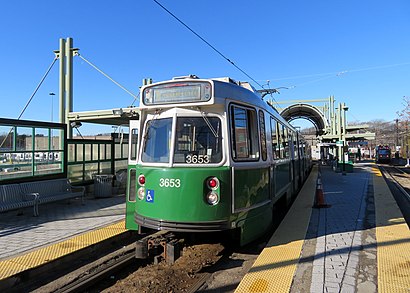 MBTA 3653 at Riverside station (2), December 2018.jpg