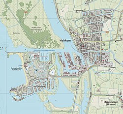 Map of Makkum